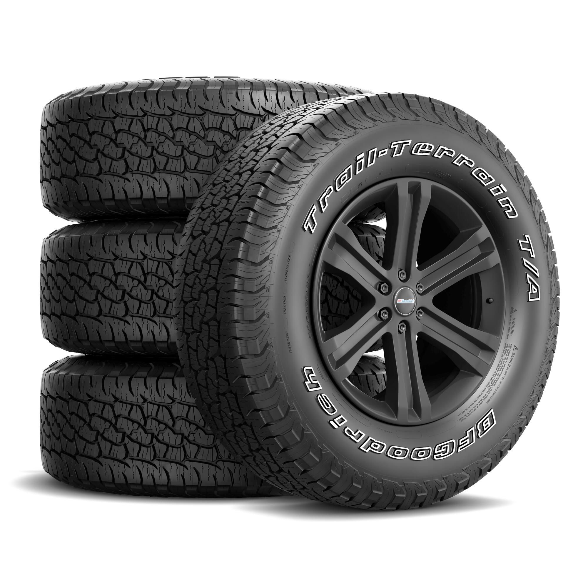 Jogo 4 Pneus BFGoodrich Aro 17 Trail-Terrain T/A 265/70R17 115T TL - Letras Brancas