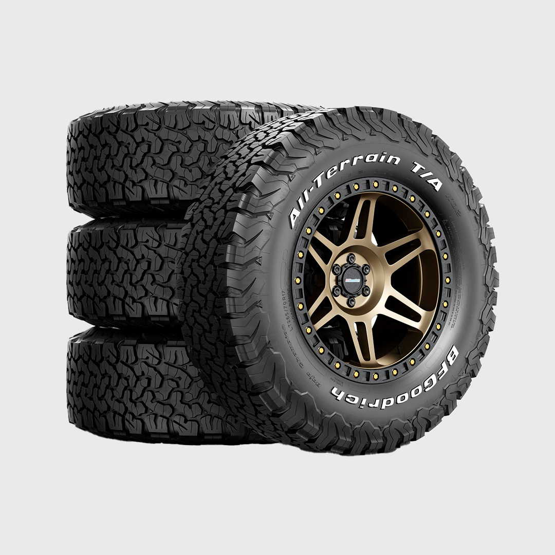 Jogo 4 Pneus BFGoodrich LT265/65R17 120/117S TL All-Terrain T/A KO2 LRE RWL