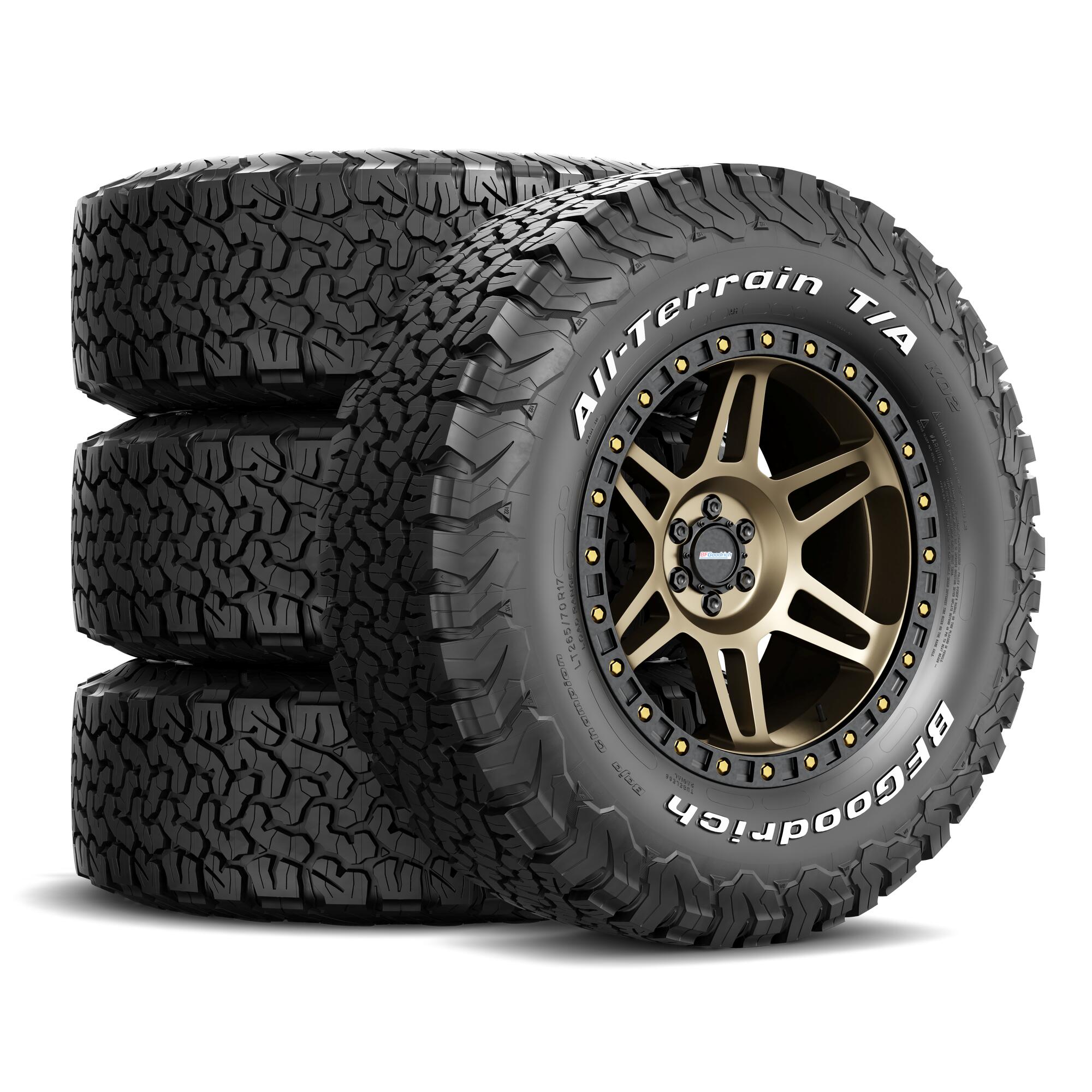 Jogo 4 Pneus BFGoodrich LT265/70R17 112/109S TL All-Terrain T/A KO2 LRC RWL