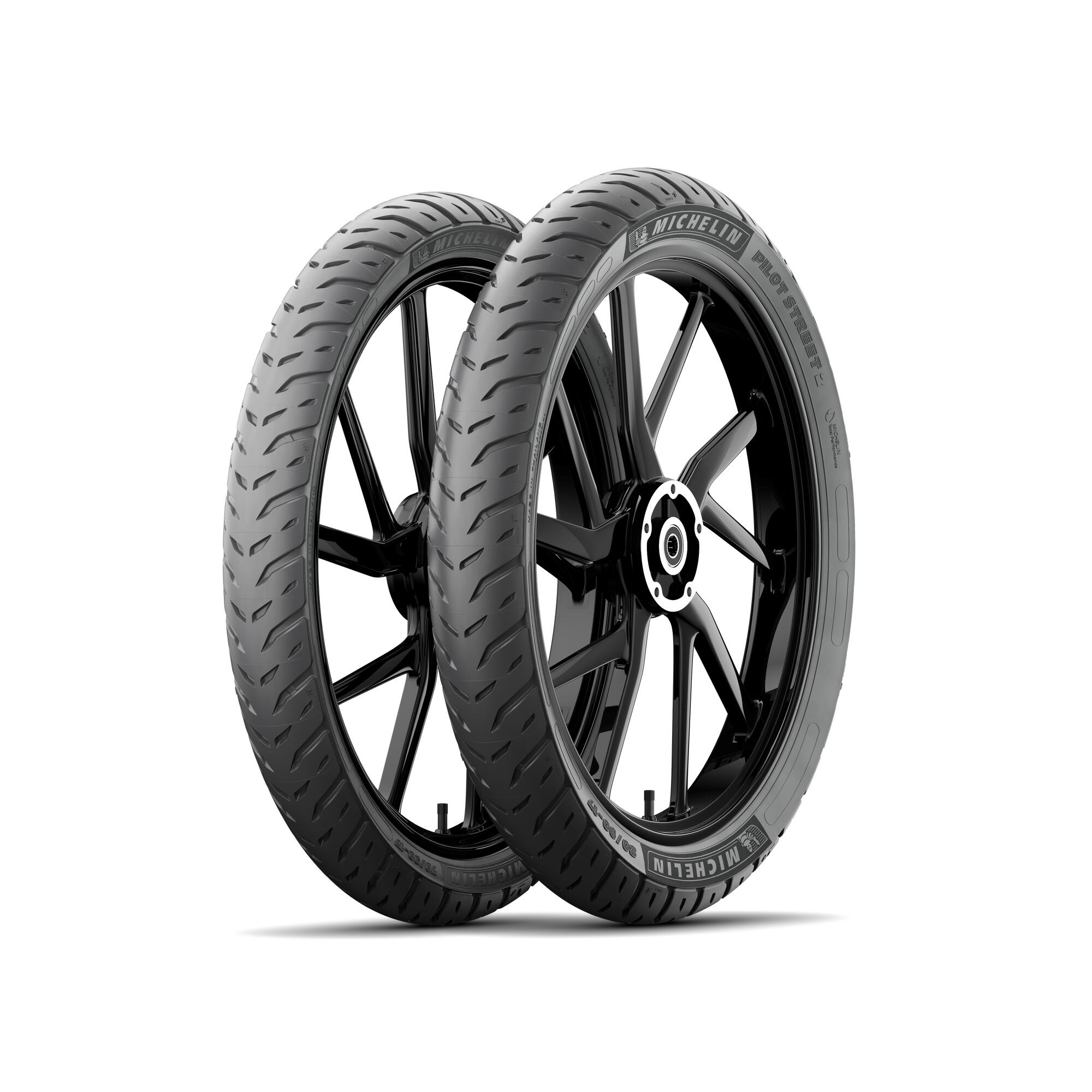 Jogo Pneus de Moto Michelin Pilot Street 2 110/70-17 59S + 140/70-17 66S TL