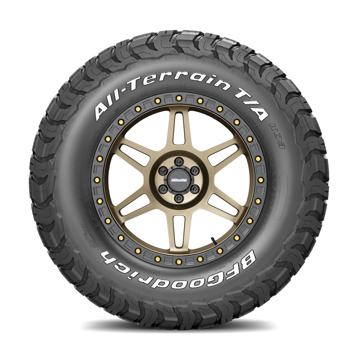 Pneu BF Goodrich Aro 17 All Terrain T/A KO3 LT245/65R17 111/108S - Letras Brancas