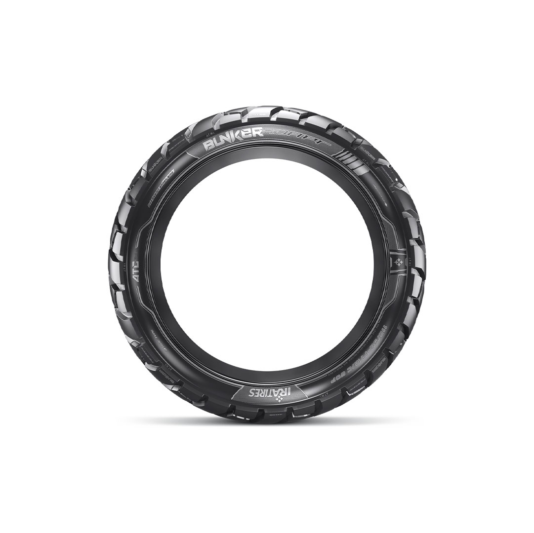 Pneu Moto Ira Aro 14 Bunker Adapt 80/100-14 49L - Uso C/ Câmara - Traseiro