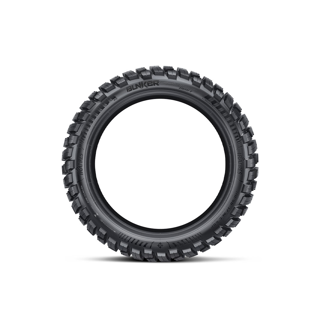 Pneu Moto Ira Aro 18 Bunker Adapt Dust 120/80-18 62S - Uso C/ Câmara - Traseiro