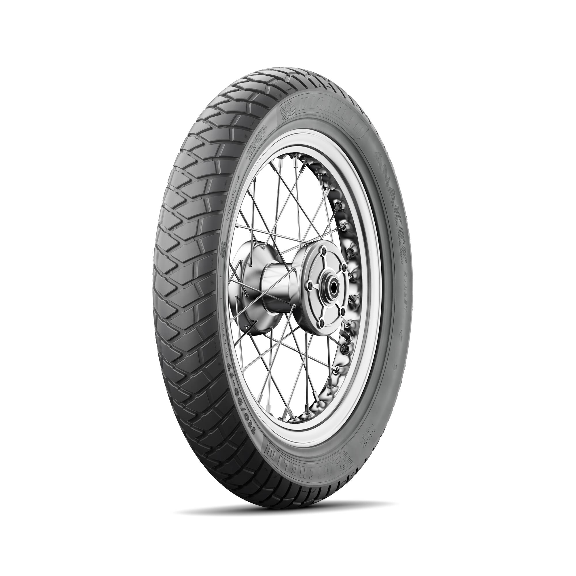 Pneu Moto Michelin Aro 17 Anakee Street 110/90-17 60P TL - Traseiro