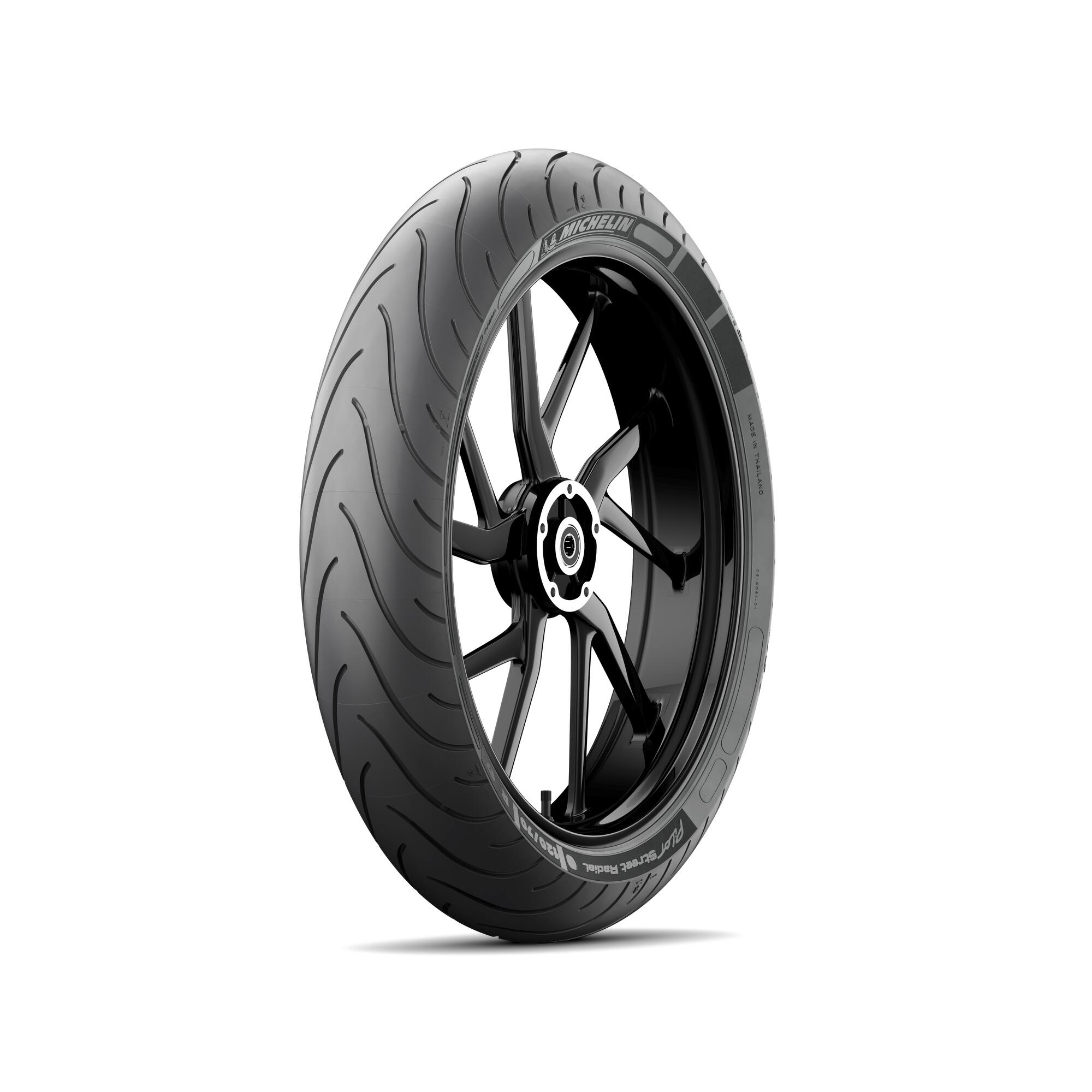 Pneu Moto Michelin Aro 17 Pilot Street Radial 120/70R17 58W TL - Dianteiro
